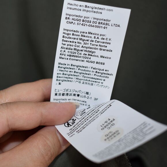 Boss NWT Parlay Tipped Pocket Polo Shirt Short Sleeve Collar Slim Fit Green XL - Picture 5 of 6